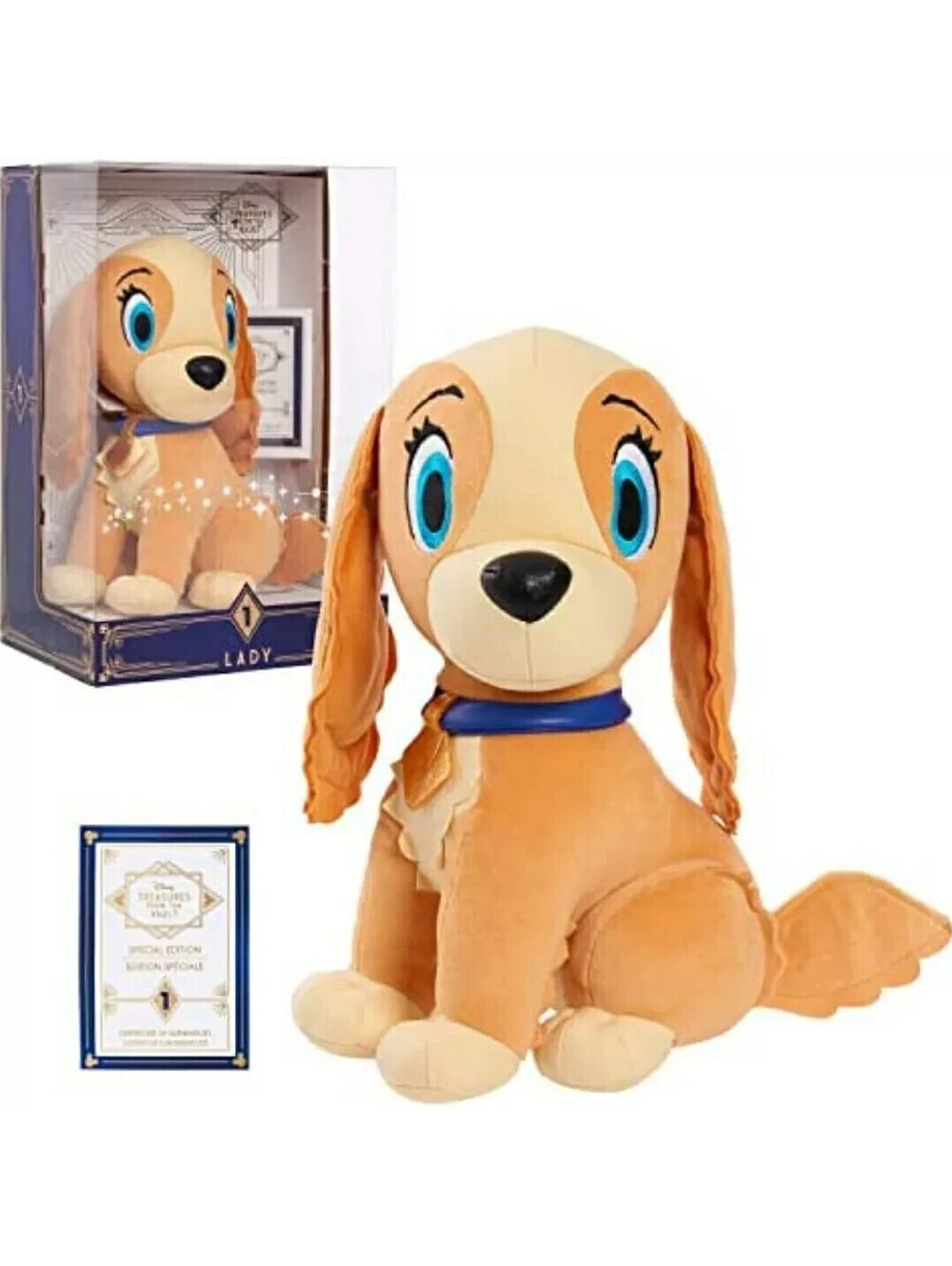 Disney Treasures From The Vault Limited Edition Lady Plush Exclusive NIB